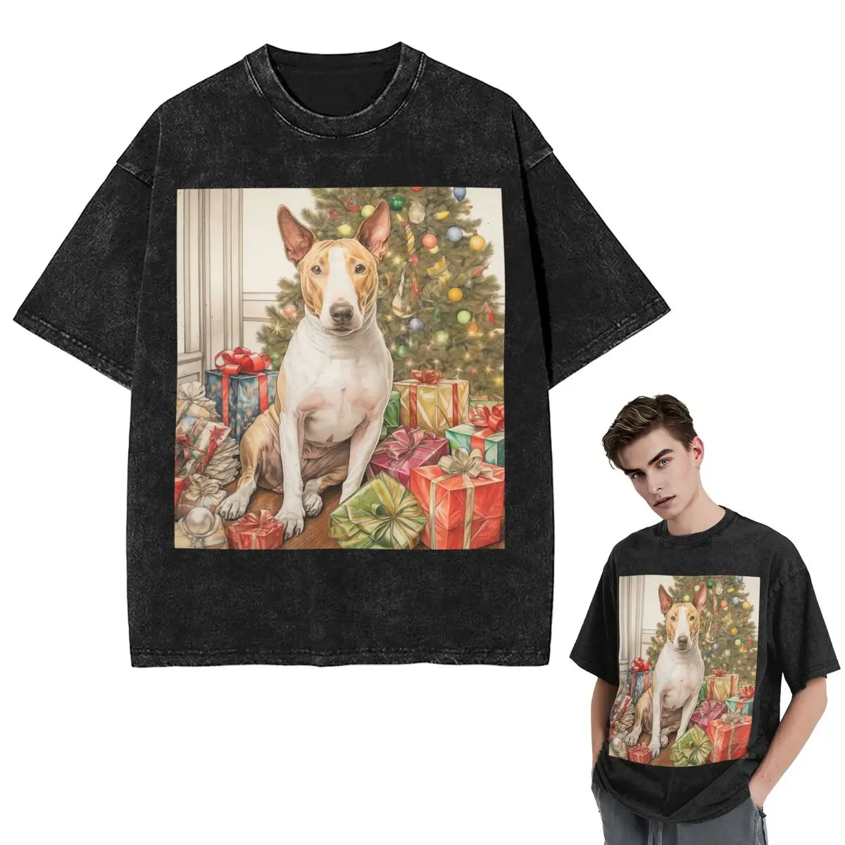 Streetwear T-Shirts Christmas Staffordshire Bull Terrier Dog Portrait T Shirt Short Sleeve T-Shirt Tops Tees for Men Women
Streetwear T-Shirts Christmas Staffordshire Bull Terrier Dog Portrait T Shirt Short Sleeve T-Shirt Tops Tees for Men Women