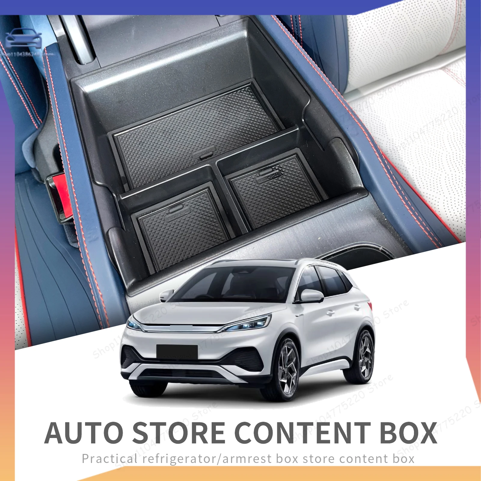 For BYD Atto3 2022-2026 Armrest Storage Box ABS Center Console Tray Organizer Interior Accessories Tidying Black
For BYD Atto3 2022-2026 Armrest Storage Box ABS Center Console Tray Organizer Interior Accessories Tidying Black