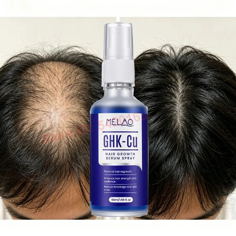  Deep Nourishment Copper Peptide GHK-Cu Hair Growth Serum Regrowth Lightweight Strengthen Roots Softness Shine Hair Spray 50ml
Deep Nourishment Copper Peptide GHK-Cu Hair Growth Serum Regrowth Lightweight Strengthen Roots Softness Shine Hair Spray 50ml