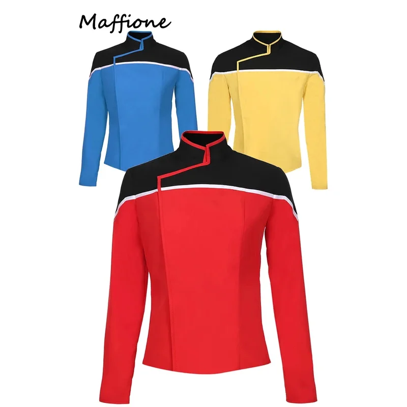 Нижние мужские палубы, униформа для косплея, пальто, желтый, красный, синий, куртка, костюм для космических путешествий, ролевая игра, костюм для взрослых, мужской костюм для Хэллоуина
Нижние мужские палубы, униформа для косплея, пальто, желтый, красный, синий, куртка, костюм для космических путешествий, ролевая игра, костюм для взрослых, мужской костюм для Хэллоуина