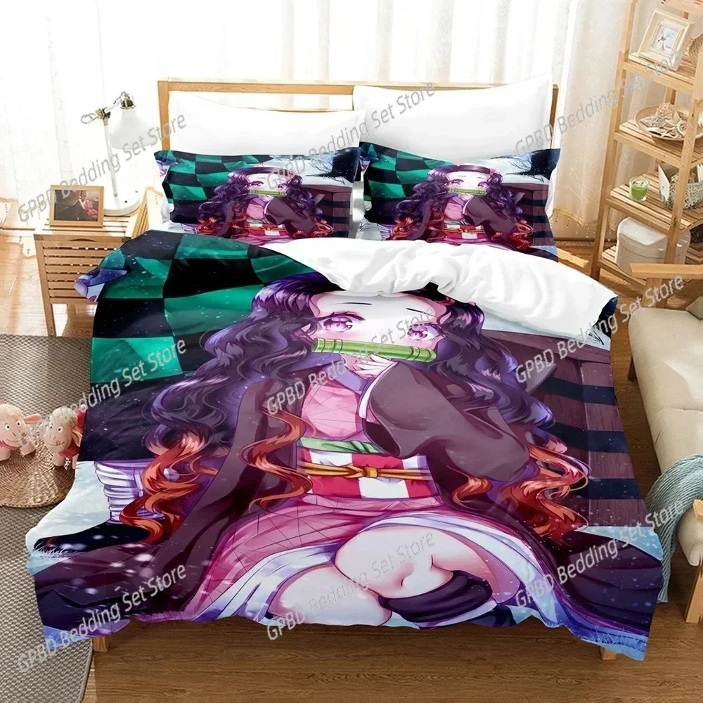Nezuko Kamado Anime Demon Slayer Bedding Set Single Twin Double Queen King Cal King Size Bed Linen Set
Nezuko Kamado Anime Demon Slayer Bedding Set Single Twin Double Queen King Cal King Size Bed Linen Set