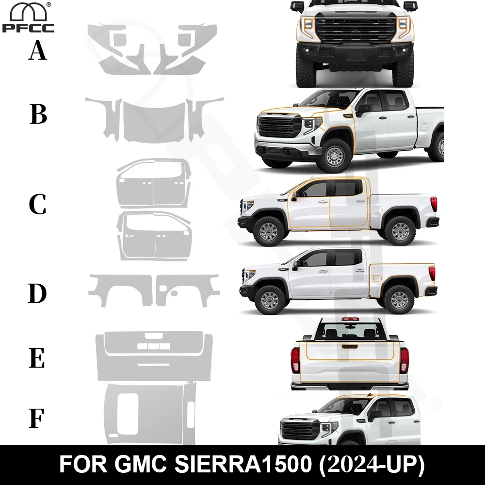 For GMC Sierra 1500 2022-2025 Car Paint Protection Film Pre-cut TPU PPF Car Body Sticker Bra Clear Anti-scratch Decal Styling
For GMC Sierra 1500 2022-2025 Car Paint Protection Film Pre-cut TPU PPF Car Body Sticker Bra Clear Anti-scratch Decal Styling