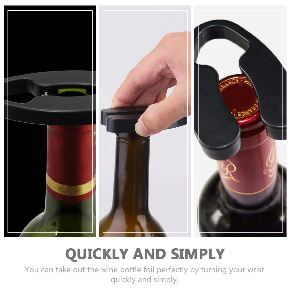 10pcs Opener Black Handheld Wine Foil Cutter Kitchen Gadget Stainless Steel Wine Bottle Foil Cutter Bar Tool
10pcs Opener Black Handheld Wine Foil Cutter Kitchen Gadget Stainless Steel Wine Bottle Foil Cutter Bar Tool