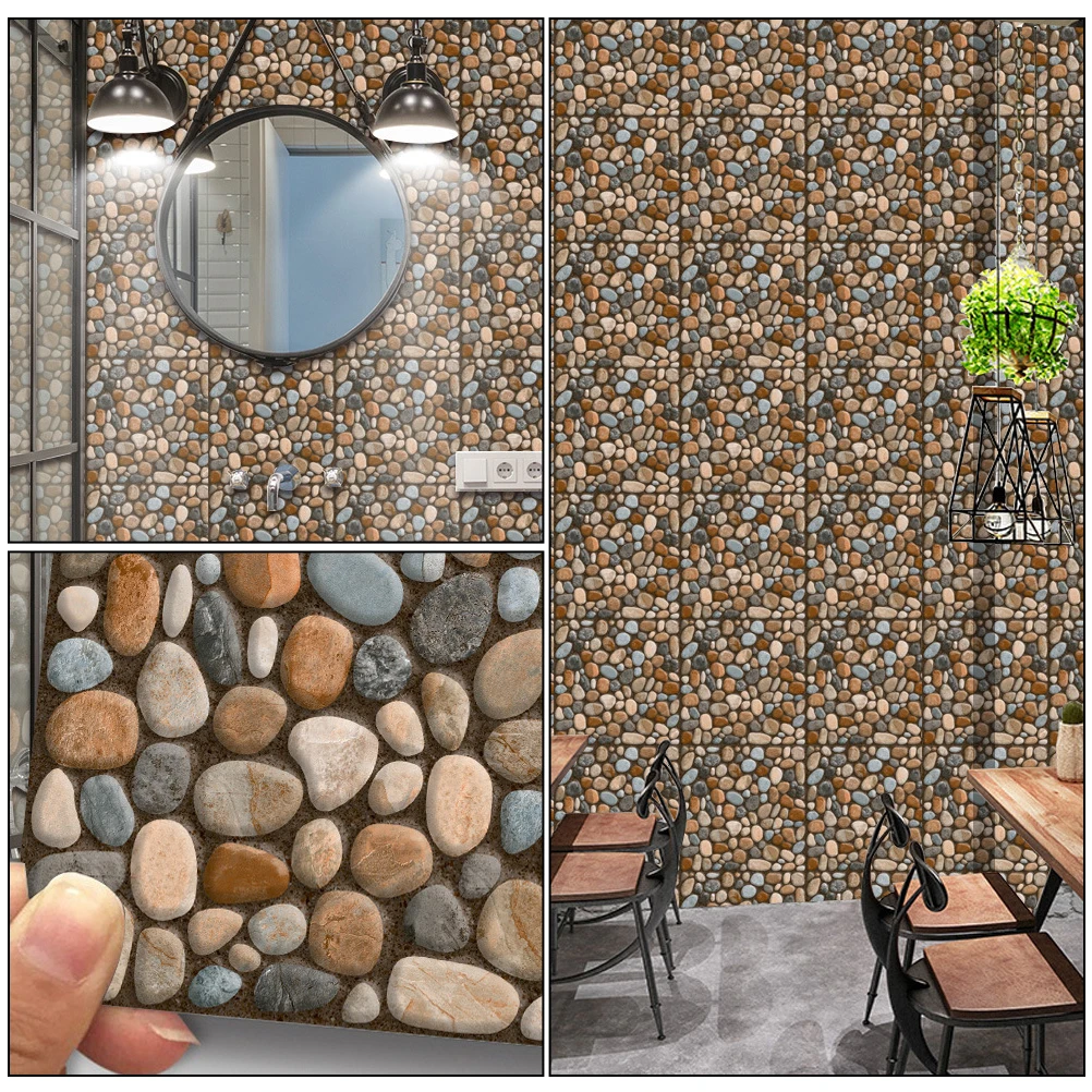 20 Pcs Retro Cobblestone Floor Stickers Faux Tiles Self Adhesive Waterproof Wall Decor Bedroom Bathrooms Easy Apply
20 Pcs Retro Cobblestone Floor Stickers Faux Tiles Self Adhesive Waterproof Wall Decor Bedroom Bathrooms Easy Apply