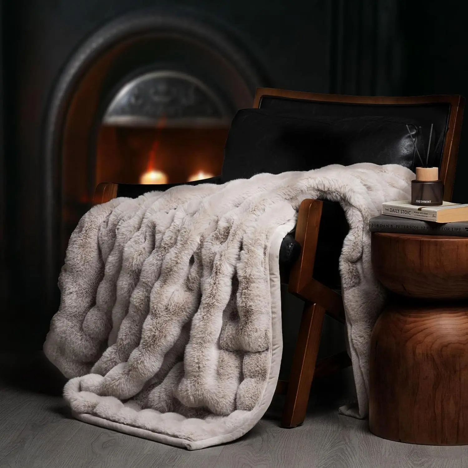 Ultra Soft Luxury Fluffy Faux Fur Throw Blanket, Thick Warm Reversible for Bed Couch Sofa, Taupe 60x80 Inches
Ultra Soft Luxury Fluffy Faux Fur Throw Blanket, Thick Warm Reversible for Bed Couch Sofa, Taupe 60x80 Inches