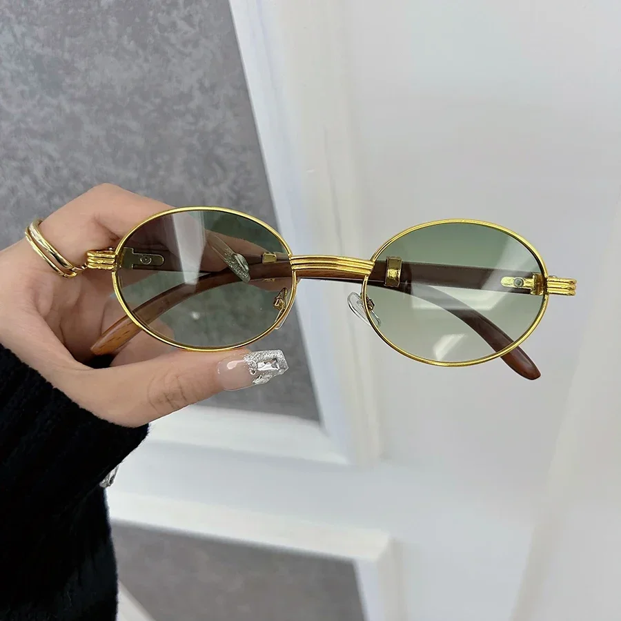 Designer Brand Oval Sunglasses Women Men Casual Small Frame Round Sun Glasses Female Mirror Colors Luxurious Fashion
Designer Brand Oval Sunglasses Women Men Casual Small Frame Round Sun Glasses Female Mirror Colors Luxurious Fashion