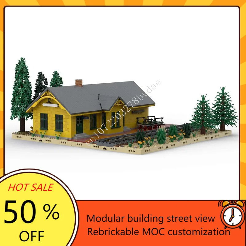 3989 шт. Union Pacific Shelton Depot модульный MOC креативная модель с видом на улицу строительные блоки архитектура DIY образовательные игрушки подарки
3989 шт. Union Pacific Shelton Depot модульный MOC креативная модель с видом на улицу строительные блоки архитектура DIY образовательные игрушки подарки