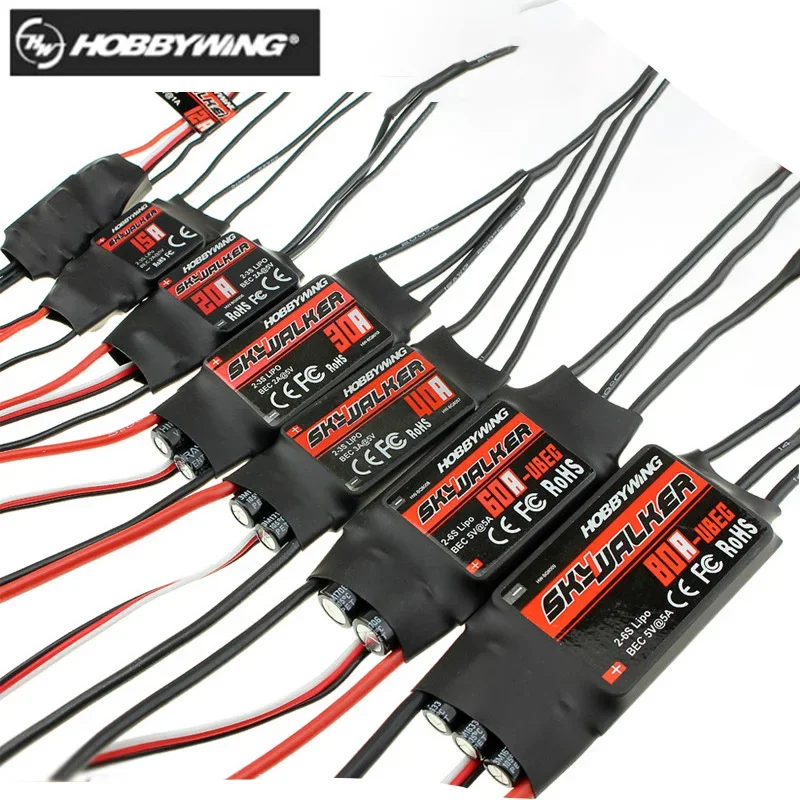 Hobbywing Skywalker V2 UBEC бесщеточный ESC 20A 40A 50A 60A 80A 100A фотоэлемент для радиоуправляемого самолета вертолета дрона инструменты
Hobbywing Skywalker V2 UBEC бесщеточный ESC 20A 40A 50A 60A 80A 100A фотоэлемент для радиоуправляемого самолета вертолета дрона инструменты