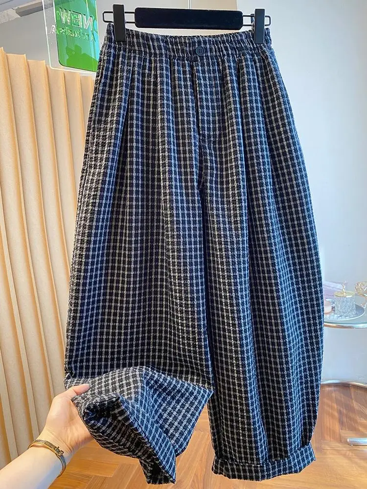 Women Loose Casual Pants 2025 New High Waist Wide Legs Trousers Korean Fashion Versatile Female Cropped Pants
Women Loose Casual Pants 2025 New High Waist Wide Legs Trousers Korean Fashion Versatile Female Cropped Pants