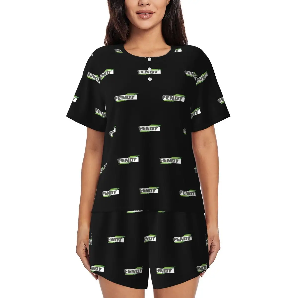Fendt Caravan Round Neck Short Sleeve Nightgowns for Sleeping Sleepshirts Women Soft Pajama Set Short Pants
Fendt Caravan Round Neck Short Sleeve Nightgowns for Sleeping Sleepshirts Women Soft Pajama Set Short Pants