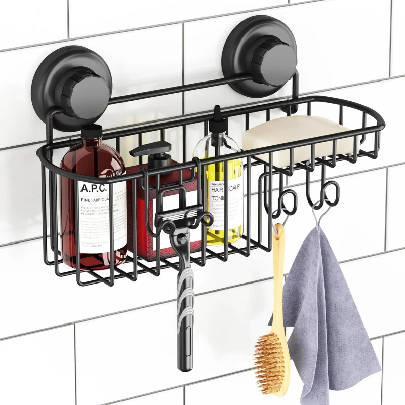Shower Caddy Suction Cup with 3M Adhesive Rustproof Stainless Steel Bathroom Shelf Soap Dish Hooks Organizer Storage Basket
Shower Caddy Suction Cup with 3M Adhesive Rustproof Stainless Steel Bathroom Shelf Soap Dish Hooks Organizer Storage Basket