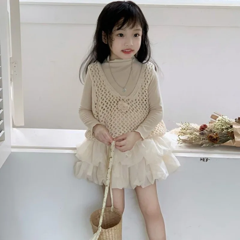 Girls' Set Spring and Autumn New Sweet Children's Light Apricot Top Mesh Half Skirt 2-piece Set
Girls' Set Spring and Autumn New Sweet Children's Light Apricot Top Mesh Half Skirt 2-piece Set