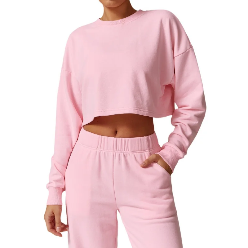 ZC-New Autumn and Winter round Neck Sweatshirt Sports Running Loose Long SleeveTT-shirt Short Workout Top8900
ZC-New Autumn and Winter round Neck Sweatshirt Sports Running Loose Long SleeveTT-shirt Short Workout Top8900