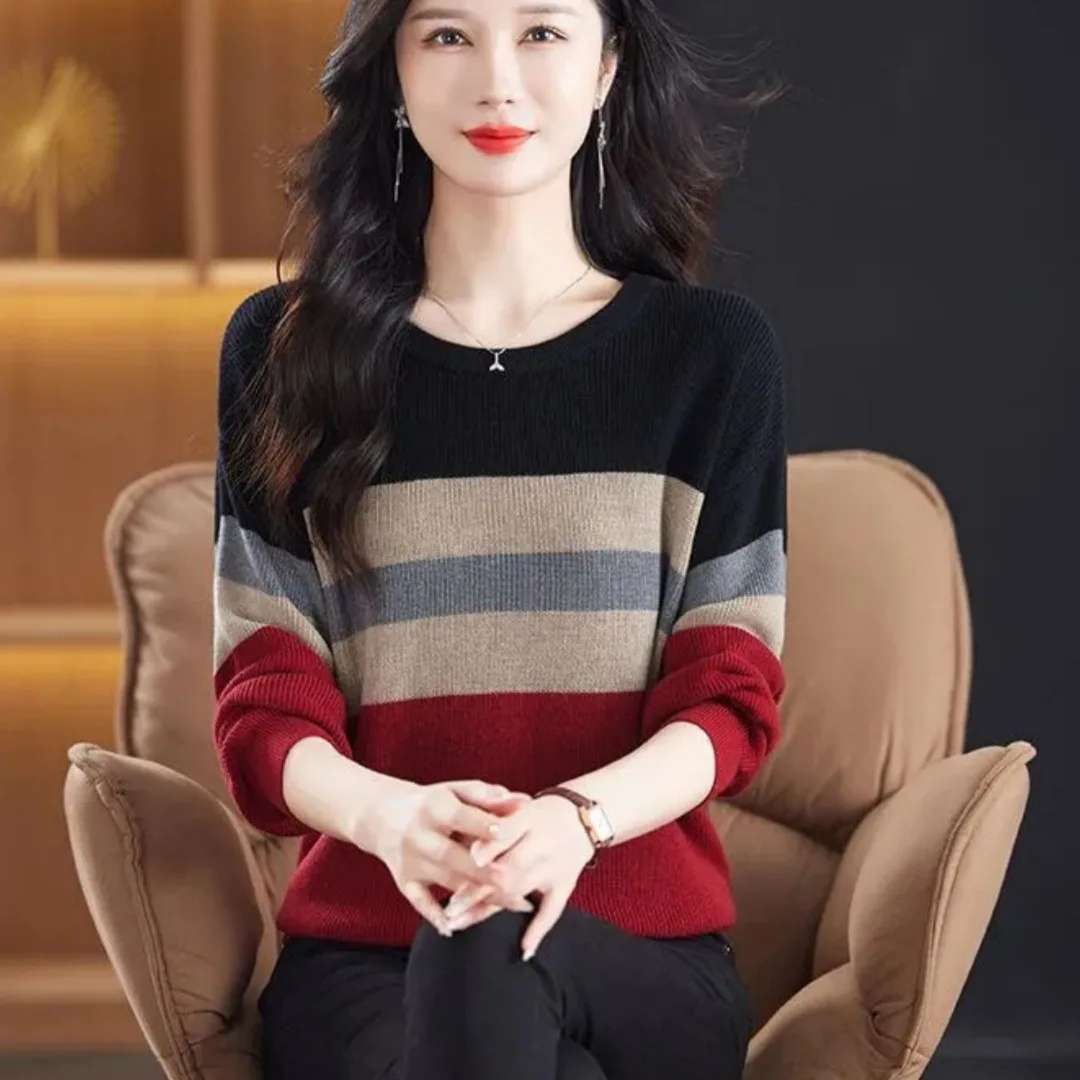 Oulet Brand Camere Knitted Long Sve Striped Color Blo Base irt Women's Casual Fit Soft Medium Gauge Glue Fiber Top
Oulet Brand Camere Knitted Long Sve Striped Color Blo Base irt Women's Casual Fit Soft Medium Gauge Glue Fiber Top