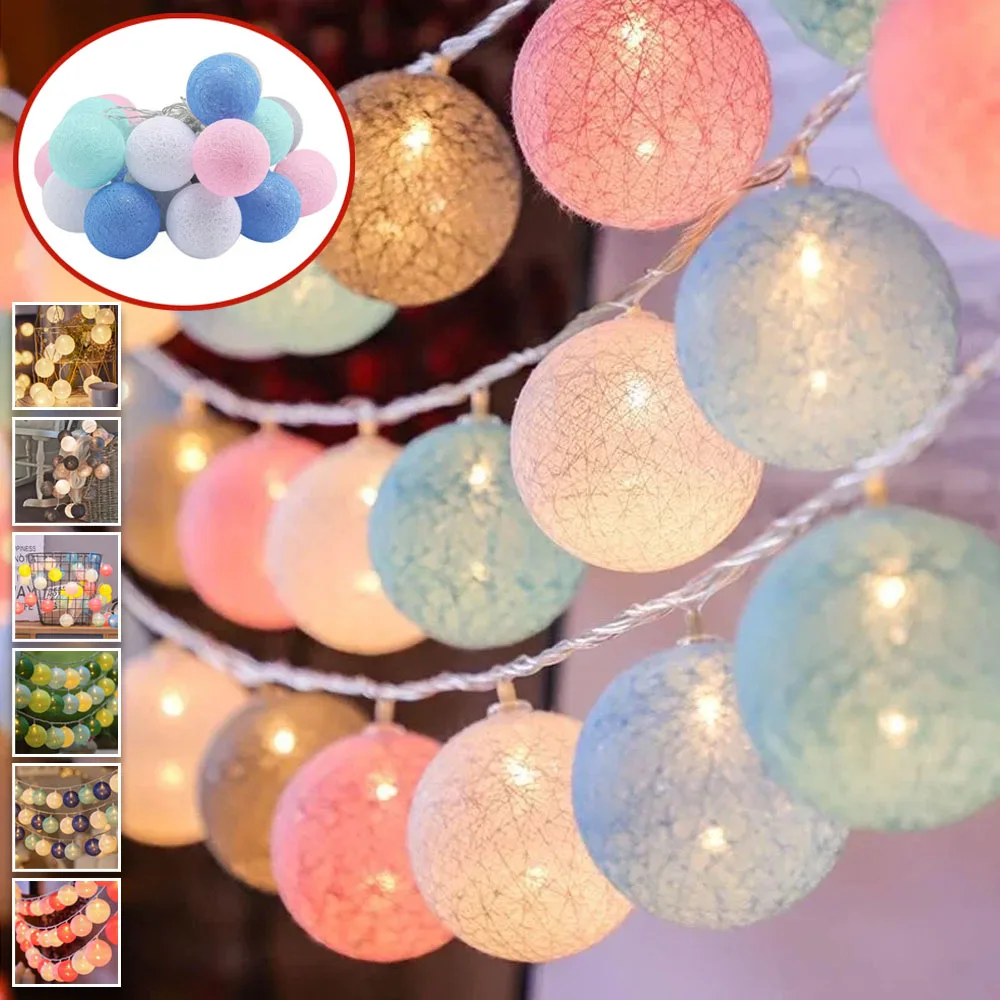 3CM Cotton Balls String Lights Garland Fairy Street Lights Christmas Decorations for Home Outdoor Wedding Garden Patio Lights
3CM Cotton Balls String Lights Garland Fairy Street Lights Christmas Decorations for Home Outdoor Wedding Garden Patio Lights