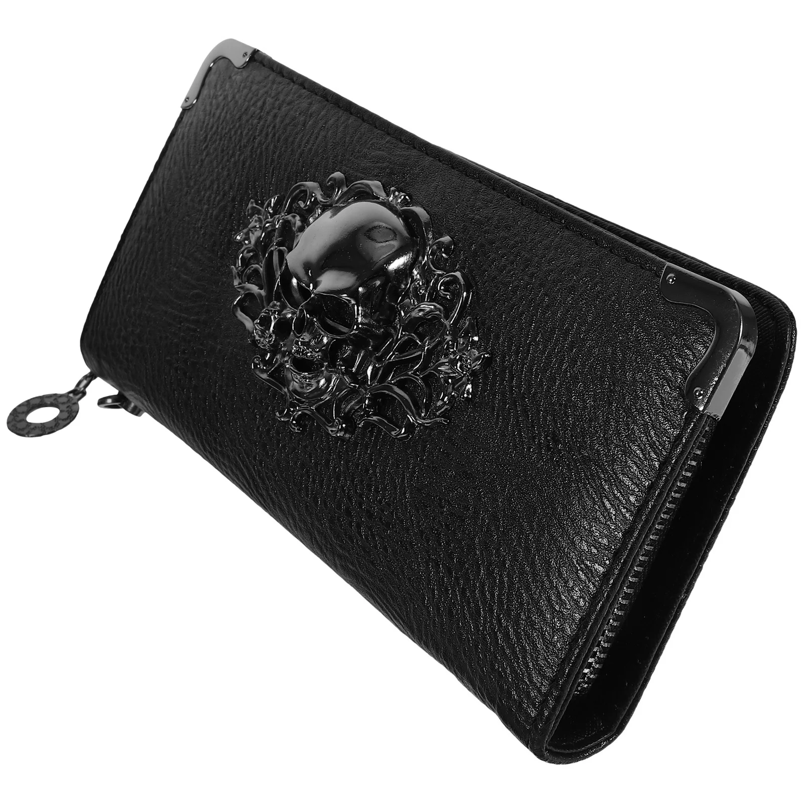 Korean Version Long Retro Punk Skull Pattern Clutch Bag Black Women Wallet Card Holder Long Wallet Punk Style Clutch
Korean Version Long Retro Punk Skull Pattern Clutch Bag Black Women Wallet Card Holder Long Wallet Punk Style Clutch