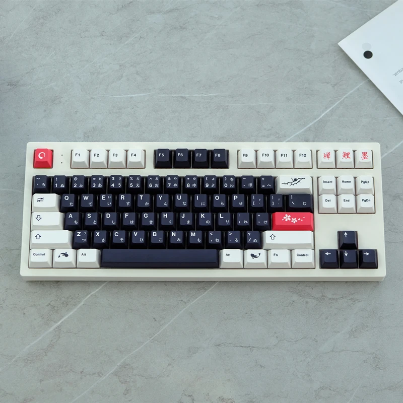 Колпачки для ключей GMK, черно-белые колпачки для ключей Koi с профилем вишни, колпачки для ключей PBT, колпачки для подстилки дзен пруда для 61/64/68/75/87/129
Колпачки для ключей GMK, черно-белые колпачки для ключей Koi с профилем вишни, колпачки для ключей PBT, колпачки для подстилки дзен пруда для 61/64/68/75/87/129