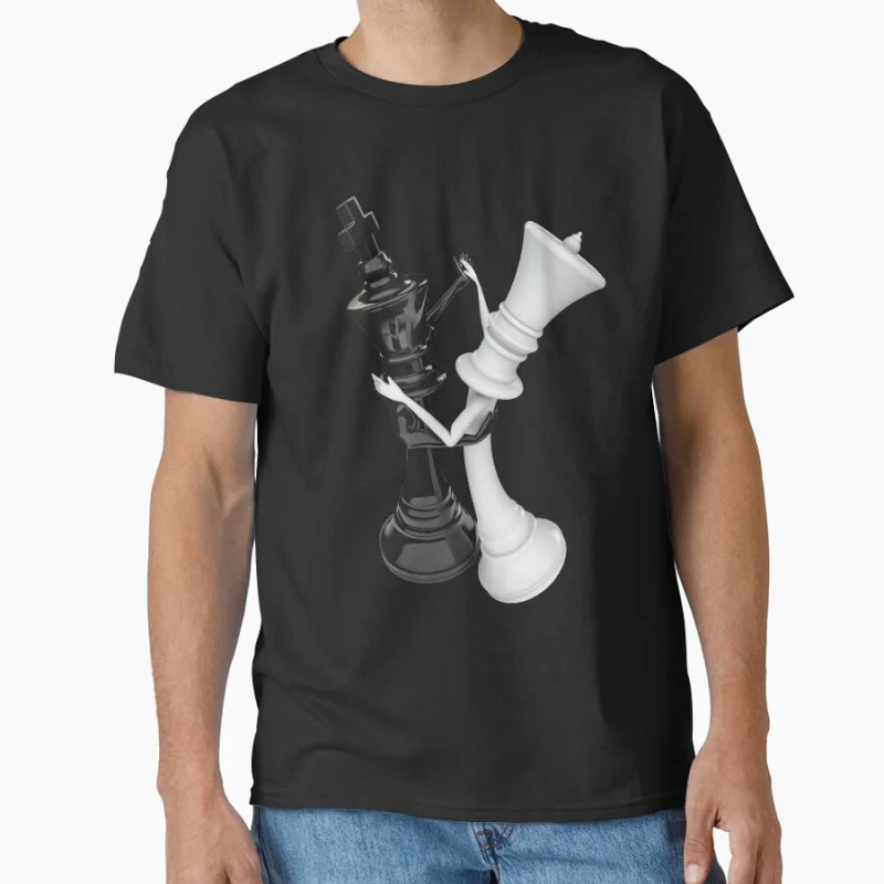 Chess dancers game queen king chessboard black and white Funny T-shirt chess lover Large size Tops S-6xl
Chess dancers game queen king chessboard black and white Funny T-shirt chess lover Large size Tops S-6xl