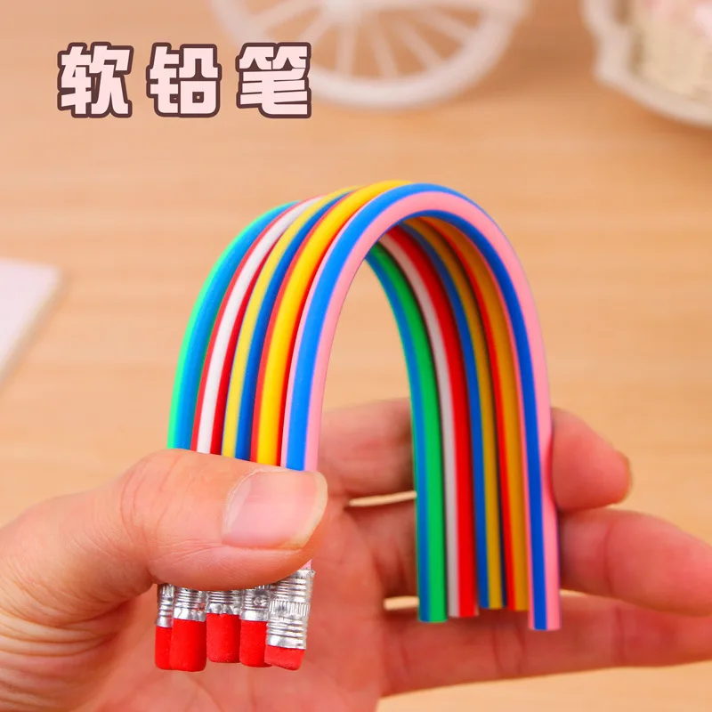 5pcs/set Colorful Magic Flexible creative pencils With Eraser School soft pencils Office Use School stationery supply
5pcs/set Colorful Magic Flexible creative pencils With Eraser School soft pencils Office Use School stationery supply