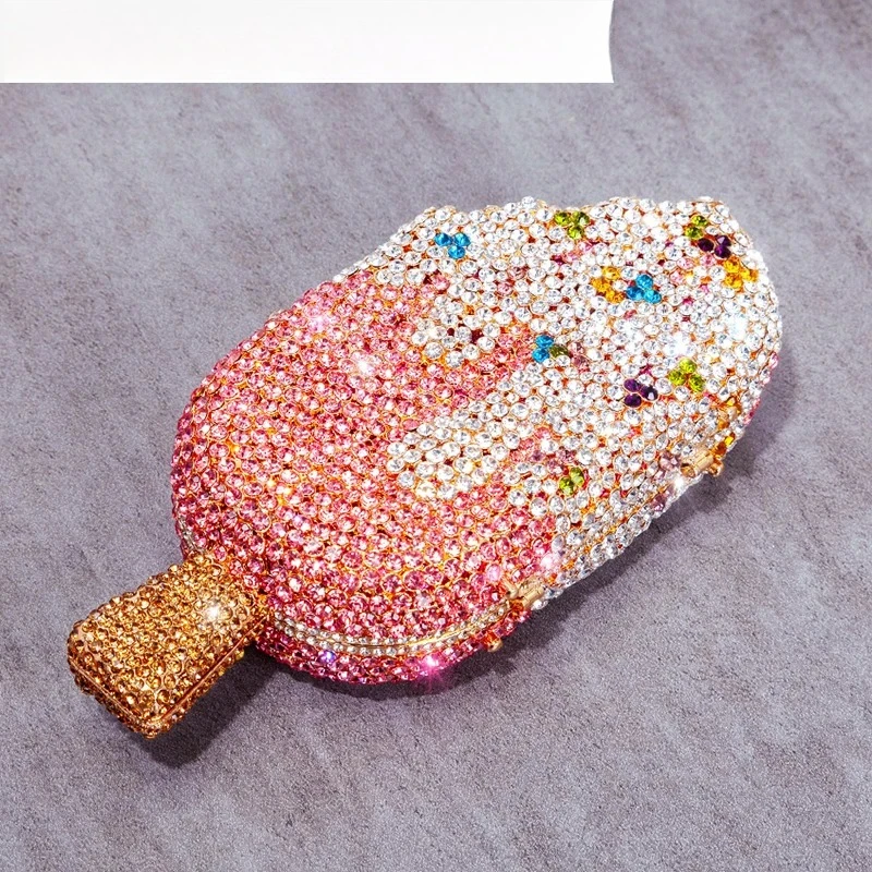 Ice Cream Shaped Diamond Evening Clutch Bag For Party Wedding 2024 Boutique Novelty Mini Kawaii Rhinestone Purses High Quality
Ice Cream Shaped Diamond Evening Clutch Bag For Party Wedding 2024 Boutique Novelty Mini Kawaii Rhinestone Purses High Quality