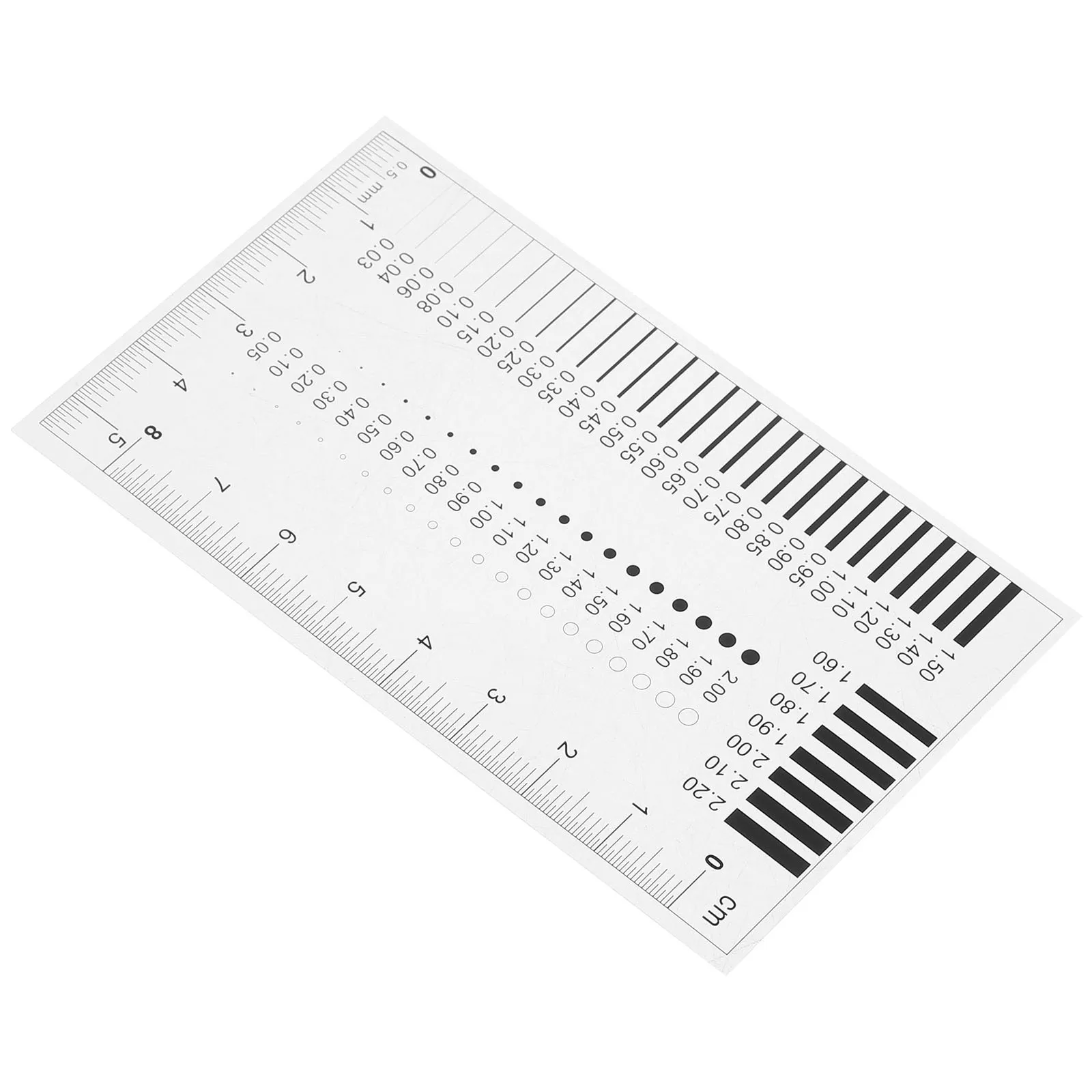 Precision Transparent Film Ruler for Chest Card Surface Defect Inspection High Accuracy Crack Width Measurement Tool
Precision Transparent Film Ruler for Chest Card Surface Defect Inspection High Accuracy Crack Width Measurement Tool