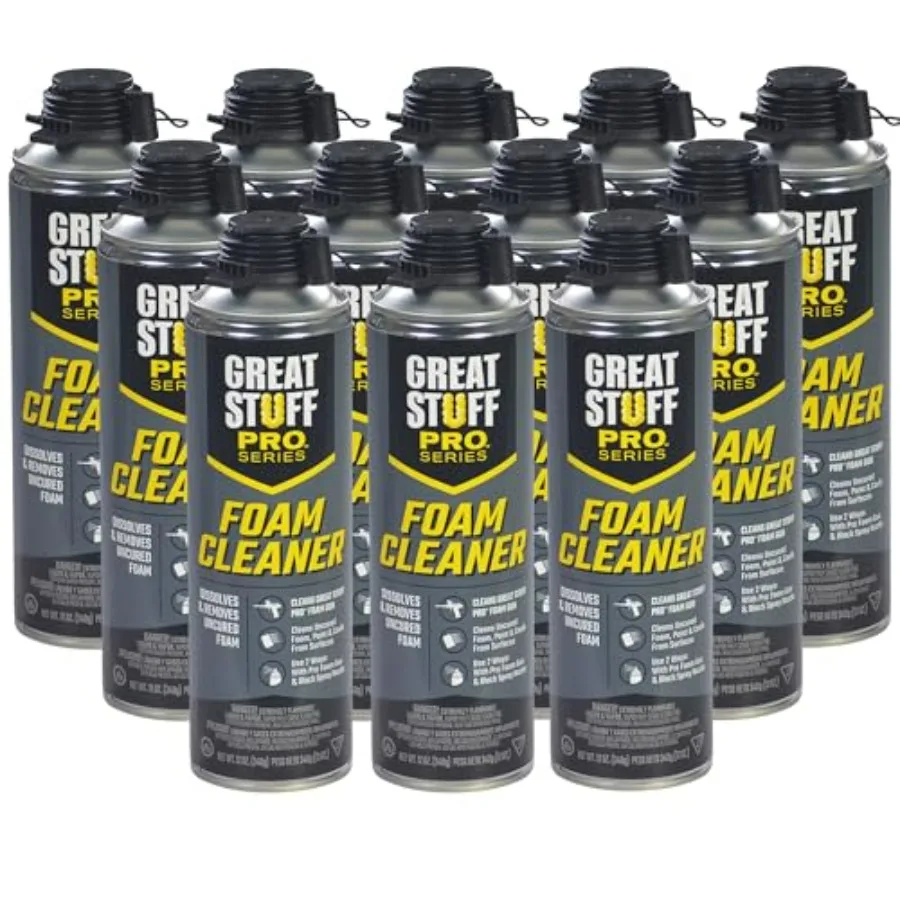 Чистящее средство Great Stuff PRO Foam Cleaner 12 унций для аппликаторов пены серии PRO, упаковка из 12 штук
Чистящее средство Great Stuff PRO Foam Cleaner 12 унций для аппликаторов пены серии PRO, упаковка из 12 штук