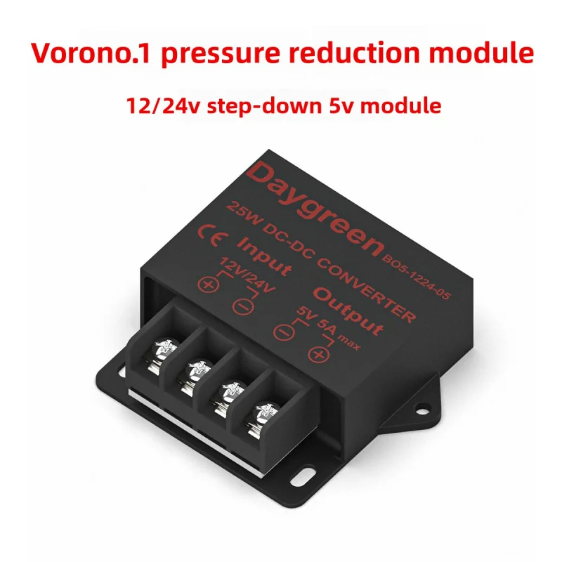 For Voron 3D printer 24V/12V step-down 5V 5A 25W DC switching power supply module
For Voron 3D printer 24V/12V step-down 5V 5A 25W DC switching power supply module