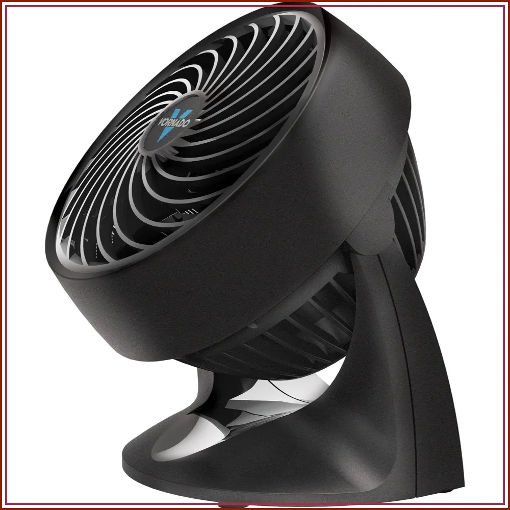 Compact Air Circulator Fan for Desk, 2 Speeds, Adjustable Tilt, Black, Personal Cooling
Compact Air Circulator Fan for Desk, 2 Speeds, Adjustable Tilt, Black, Personal Cooling