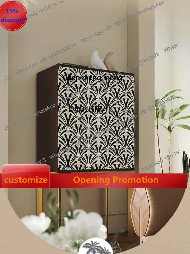 B7304 ss French Retro Living Room Household Palm Chest of Drawers High-Grade Storage Cabinet
B7304 ss French Retro Living Room Household Palm Chest of Drawers High-Grade Storage Cabinet