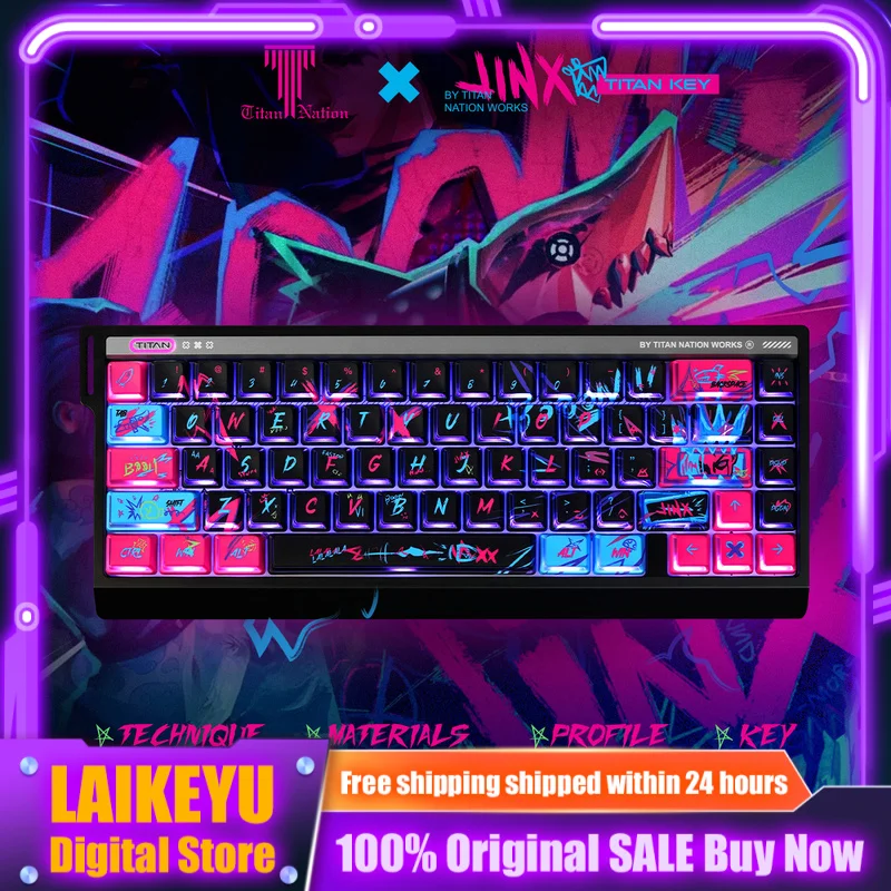 Battle of the Twin Cities Jinx theme anime keycaps mechanical keyboard nuclear power Cherry side transparent custom PBT keycaps
Battle of the Twin Cities Jinx theme anime keycaps mechanical keyboard nuclear power Cherry side transparent custom PBT keycaps