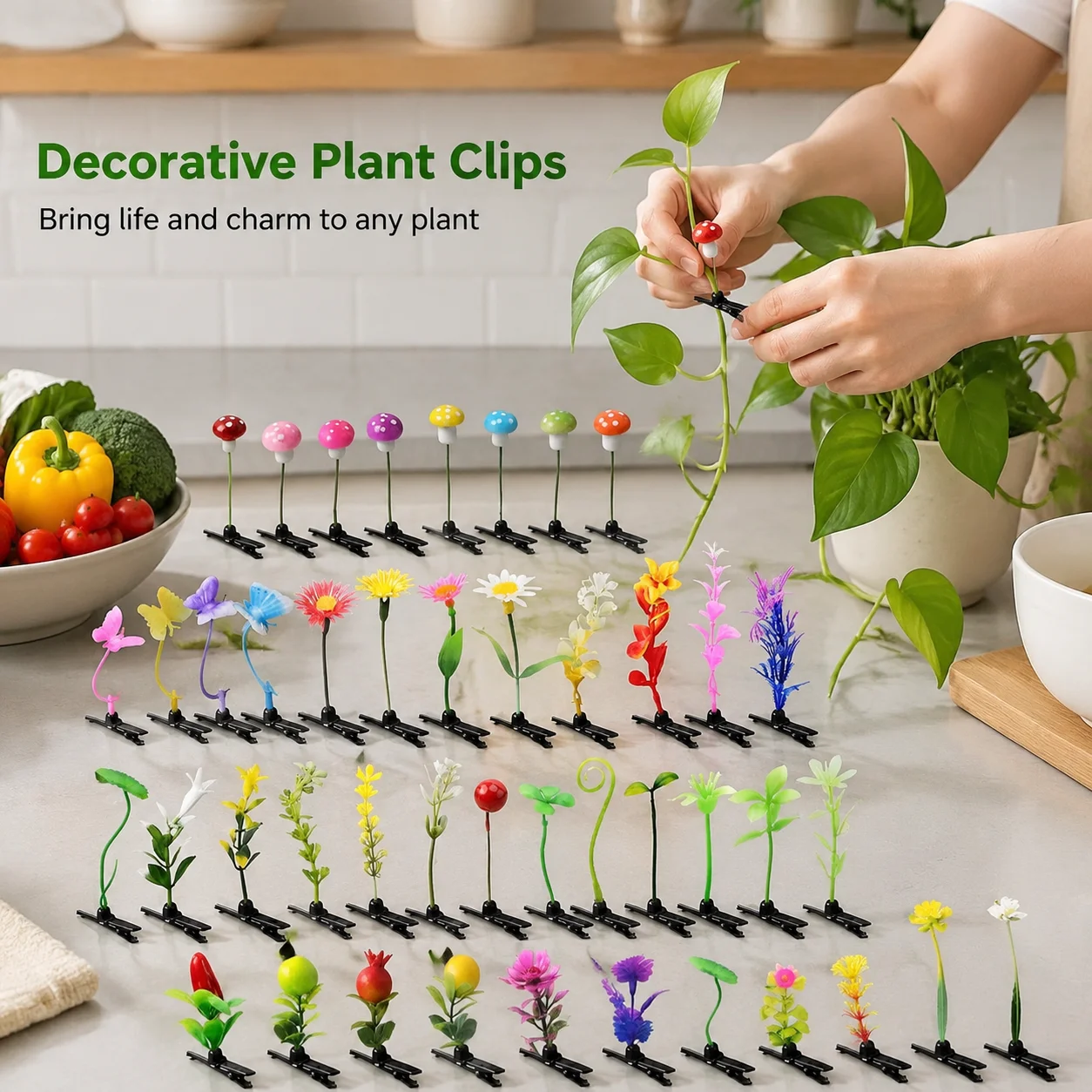 50pcs Bean Sprout Hair Clips Mixed Rave Plant Flower Mushroom Butterfly Headwear
50pcs Bean Sprout Hair Clips Mixed Rave Plant Flower Mushroom Butterfly Headwear