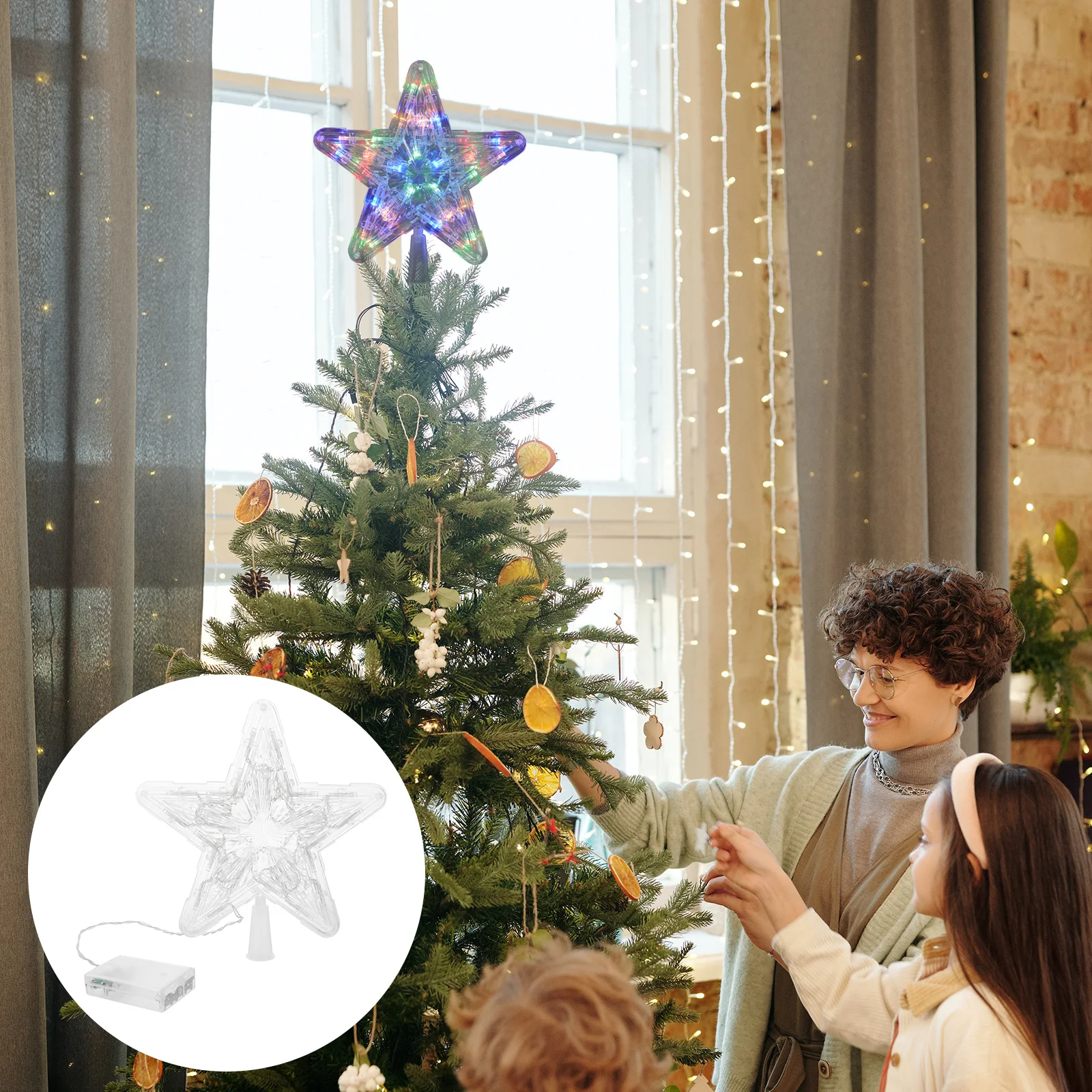 2 Pcs Christmas Tree Star for Topper Ornaments Treetop Shaped Lamp Decoration Xmas Trees
2 Pcs Christmas Tree Star for Topper Ornaments Treetop Shaped Lamp Decoration Xmas Trees