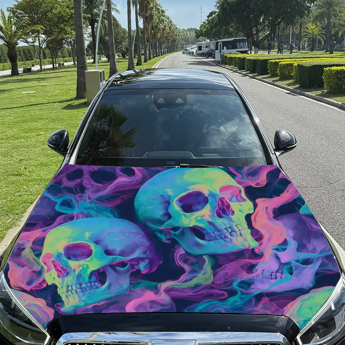 Colorful Skull Car Hood Sticker, Durable PVC Vinyl Film Suitable For Most Vehicles, Hood Protection Film Gift, Car Parts | Reali
Colorful Skull Car Hood Sticker, Durable PVC Vinyl Film Suitable For Most Vehicles, Hood Protection Film Gift, Car Parts | Reali