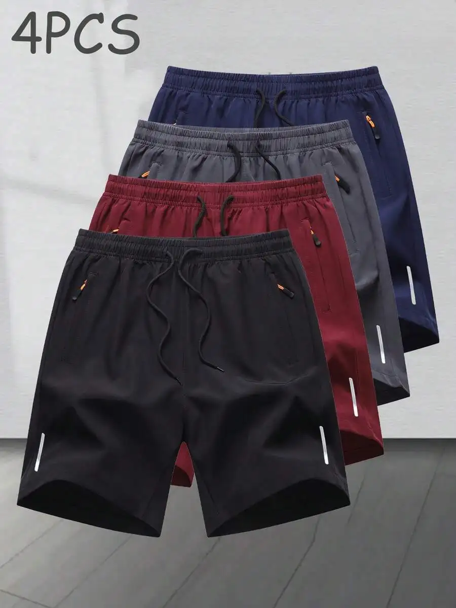 4pcs/Set Men's Casual Sports Shorts, Loose Running Fitness Training BreathableBermuda Shorts, Outdoor Beach Pants
4pcs/Set Men's Casual Sports Shorts, Loose Running Fitness Training BreathableBermuda Shorts, Outdoor Beach Pants
