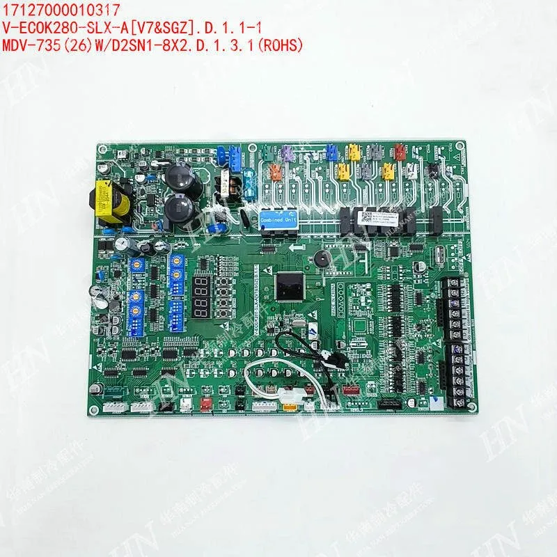 New Midea air conditioning motherboard 17127000010317 MDV-735 (26) W/D2SN1-8X2 17127000A03262 V-ECOK850-SNX-A (MS08QD4C)
New Midea air conditioning motherboard 17127000010317 MDV-735 (26) W/D2SN1-8X2 17127000A03262 V-ECOK850-SNX-A (MS08QD4C)