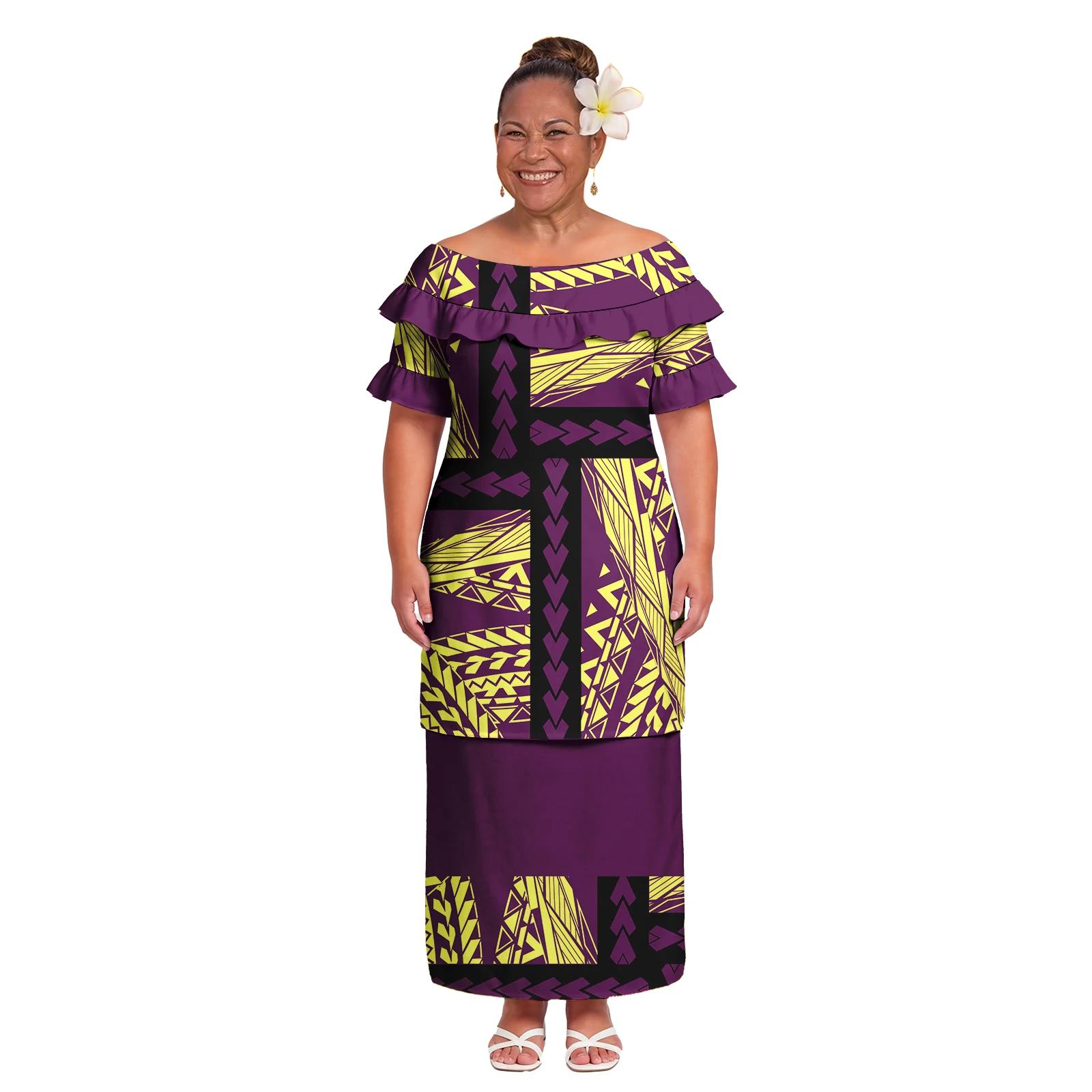 Hawaiian Island Fashion Plus Size Puletasi Clothes Samoan New Arrivals Women 2 Piece Set Polynesian Tribal Ladies Puletasi Dress
Hawaiian Island Fashion Plus Size Puletasi Clothes Samoan New Arrivals Women 2 Piece Set Polynesian Tribal Ladies Puletasi Dress