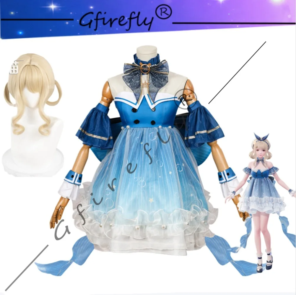 Infinity Nikki Bubble Set Cosplay Costume Character's Same Blue Dress Accessories Wig Comic Convention Performance Event Costume
Infinity Nikki Bubble Set Cosplay Costume Character's Same Blue Dress Accessories Wig Comic Convention Performance Event Costume