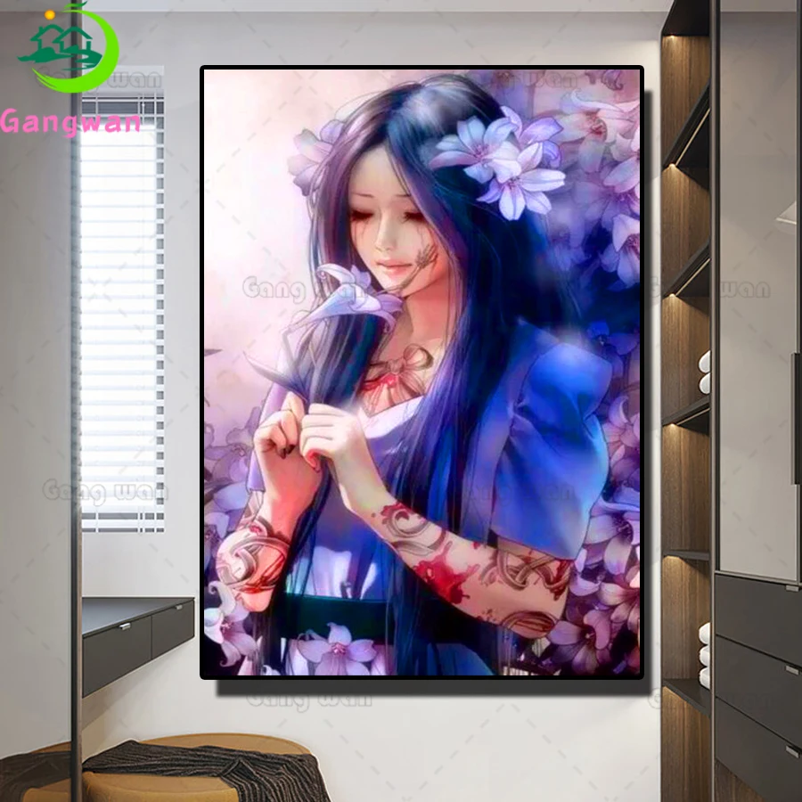 Elegant tattooed woman diamond painting diamond embroidery Lily girl full square/round drill puzzles gifts for the new year 2020
Elegant tattooed woman diamond painting diamond embroidery Lily girl full square/round drill puzzles gifts for the new year 2020