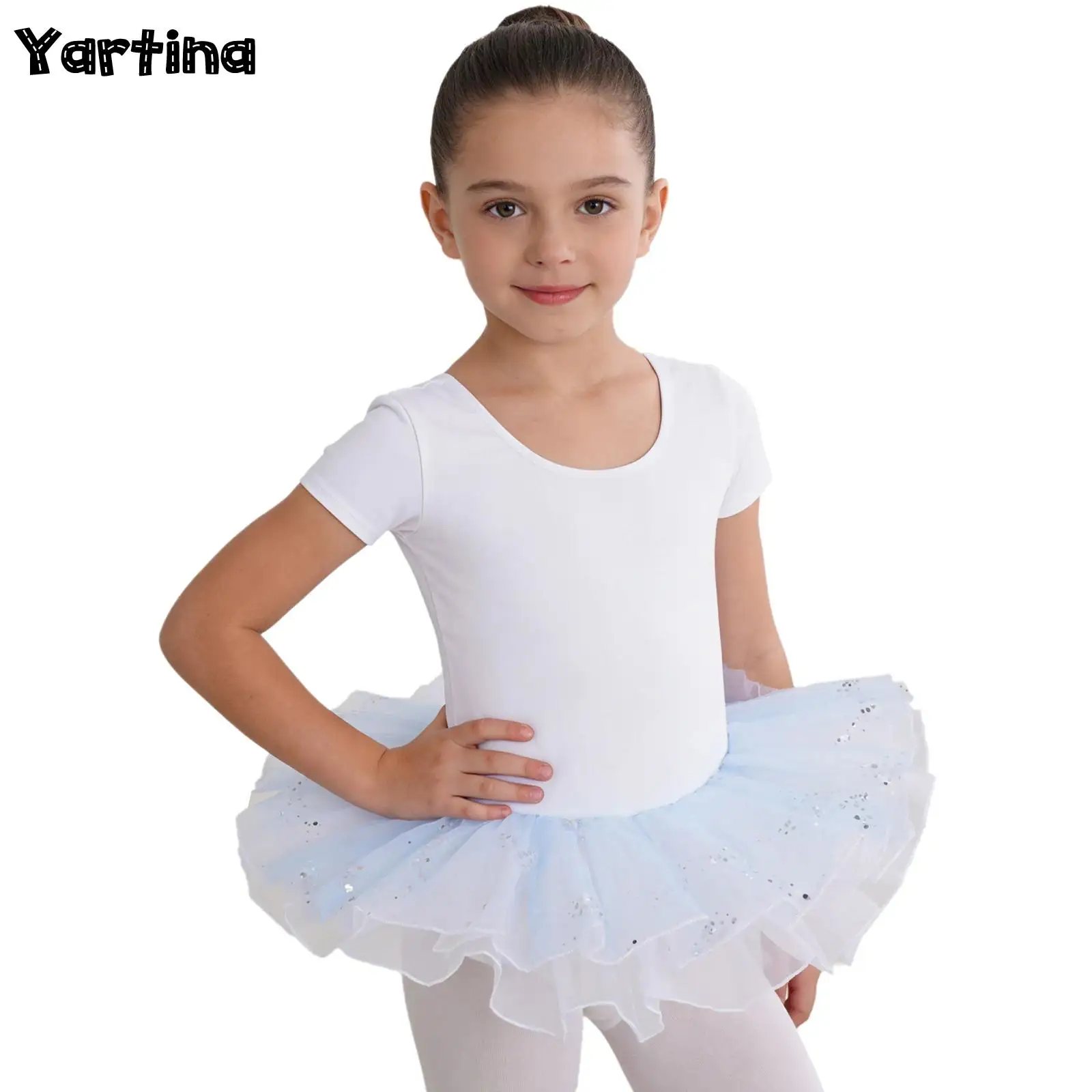 Kids Girls Ballet Dance Skirts Ballerina Clothings Glittery Sequin Layered Tulle Tutu Skirt Dance Practice Performance Costume
Kids Girls Ballet Dance Skirts Ballerina Clothings Glittery Sequin Layered Tulle Tutu Skirt Dance Practice Performance Costume