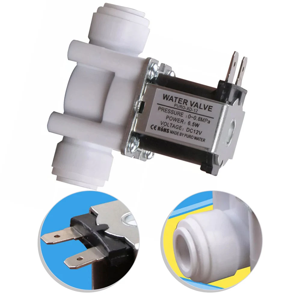 DC12V Water Inlet Valve For Water Dispenser Water Purifier Water Control Valve Plumbing Fixtures Replacement Accessories
DC12V Water Inlet Valve For Water Dispenser Water Purifier Water Control Valve Plumbing Fixtures Replacement Accessories