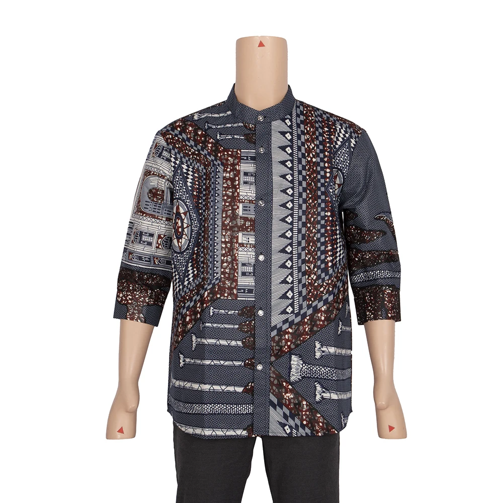 BintaRealWax Plus Size African Shirt for Men Dashiki Short Sleeve African Clothes Patchwork Casual Style Men Shirt WYN106
BintaRealWax Plus Size African Shirt for Men Dashiki Short Sleeve African Clothes Patchwork Casual Style Men Shirt WYN106