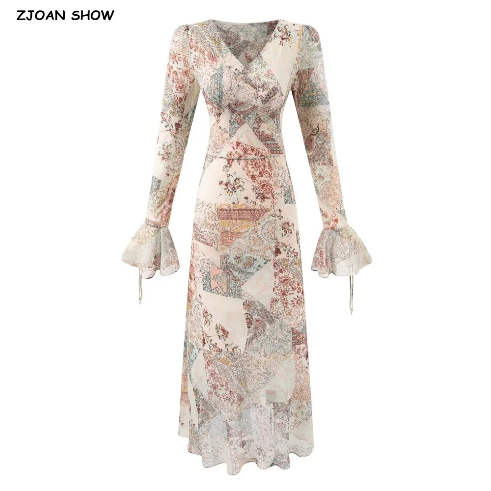 2025 сексуальное шифоновое платье с длинными расклешенными рукавами и тотемом с цветочным принтом, женское шифоновое платье с бантом на шнуровке и поясом до щиколотки, макси-платья, вечерние халаты
2025 сексуальное шифоновое платье с длинными расклешенными рукавами и тотемом с цветочным принтом, женское шифоновое платье с бантом на шнуровке и поясом до щиколотки, макси-платья, вечерние халаты