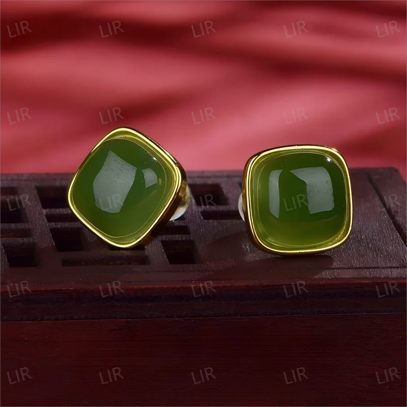 LIR 2025 Hot! Natural Hetian Jade Stud Earrings - Classic Stylish Versatile, Enhance Luck - Women's Favorite Trendy Jewelry
LIR 2025 Hot! Natural Hetian Jade Stud Earrings - Classic Stylish Versatile, Enhance Luck - Women's Favorite Trendy Jewelry