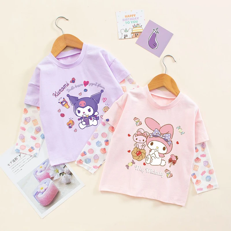 2024 Sanrio Kawaii Girls Kuromi My Melody Long Sleeve T-Shirt Summer Sweet Cute Babys Sun Protection Clothes Tide Guft for Kids
2024 Sanrio Kawaii Girls Kuromi My Melody Long Sleeve T-Shirt Summer Sweet Cute Babys Sun Protection Clothes Tide Guft for Kids