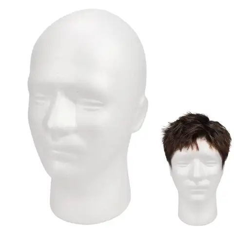 Mannequin Head Men's Hats Show Model Bracket Stand Foam Practical Cap Wig Modeling Display Salon Styling Making
