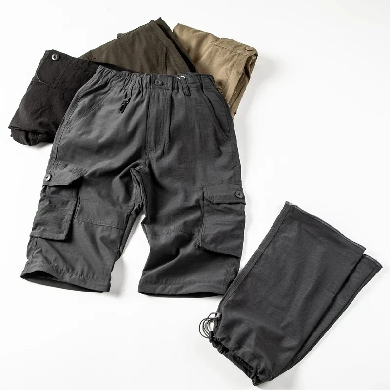 Detachable n style men's slim slim fast-drying wide-leg casual trousers high street handsome baggy straight trousers
Detachable n style men's slim slim fast-drying wide-leg casual trousers high street handsome baggy straight trousers