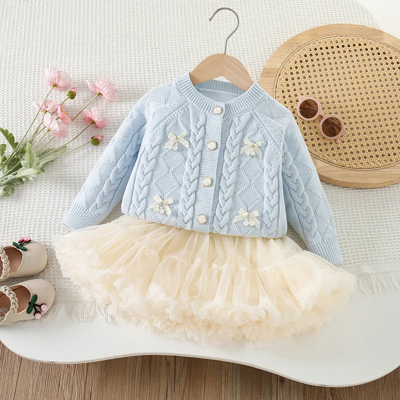 Girls dresses Clothes Sets Spring Autumn Children Woolen Jersey Sweaters Coats Tutu Skirts Princess Suit Kids Cute Outfits Baby
Girls dresses Clothes Sets Spring Autumn Children Woolen Jersey Sweaters Coats Tutu Skirts Princess Suit Kids Cute Outfits Baby