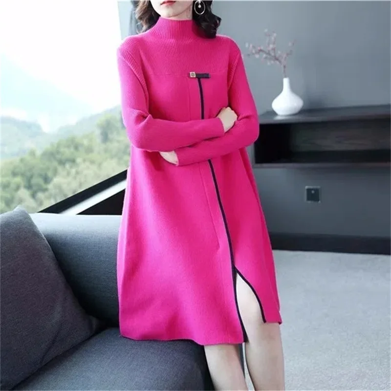 2023 Spring and Autumn Women's New Korean Version Of Western Style Loose Slimming High-End Grade Knitted Dress Joker
2023 Spring and Autumn Women's New Korean Version Of Western Style Loose Slimming High-End Grade Knitted Dress Joker