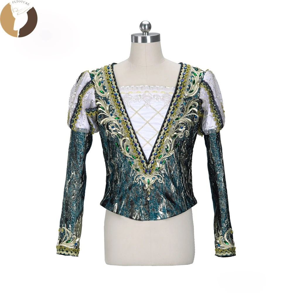 FLTOTURE High Quality Professional Classical Man Blue Gold Jacket Costumes MT026 Ballet Variation Male Top Tunic For Sale
FLTOTURE High Quality Professional Classical Man Blue Gold Jacket Costumes MT026 Ballet Variation Male Top Tunic For Sale