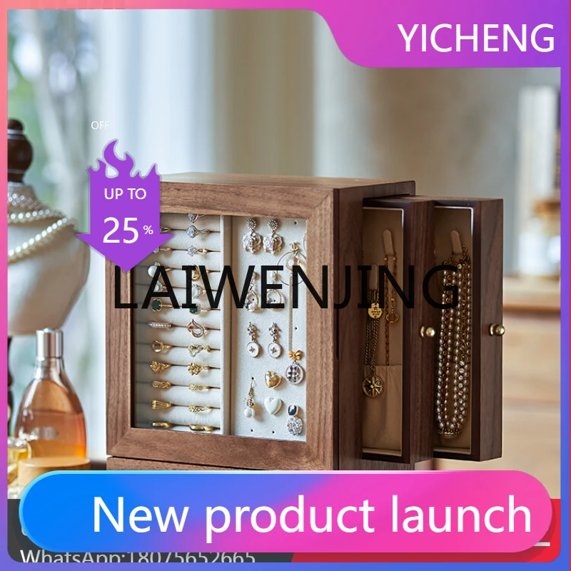 LYY Black Walnut Solid Wood Jewelry Multi-Layer Jewelry Box
LYY Black Walnut Solid Wood Jewelry Multi-Layer Jewelry Box